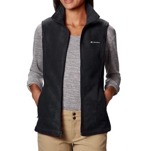 Columbia Fleece Women’s Black Vest- Size Large